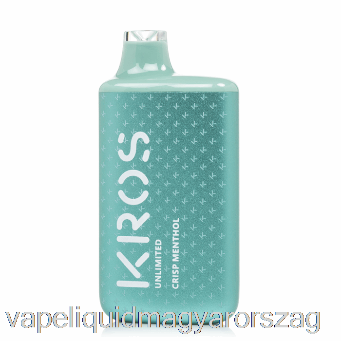 Kros Korlátlan 6000 Eldobható Ropogós Mentol Vape E Cigi